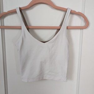 Lululemon | White Align Tank Built in Bra Sz 0